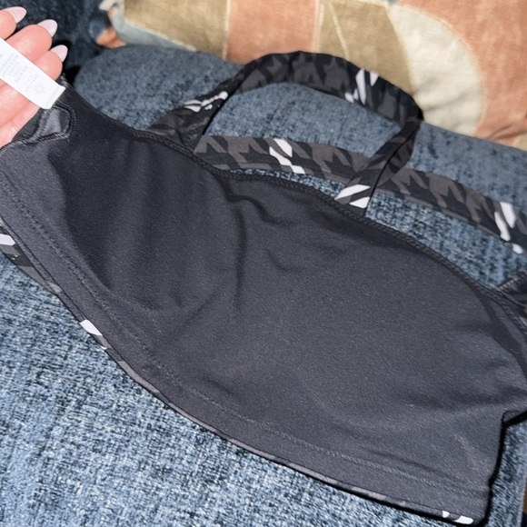 Aerie Offline- NWOT Women’s Gray Houndstooth Racerback Sports Bra size M - Picture 11 of 13